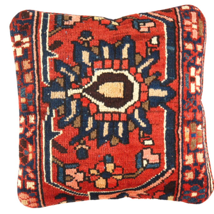 Pasargad Vintage Hand Knotted Farahan Rug Pillow 20"X 20"
